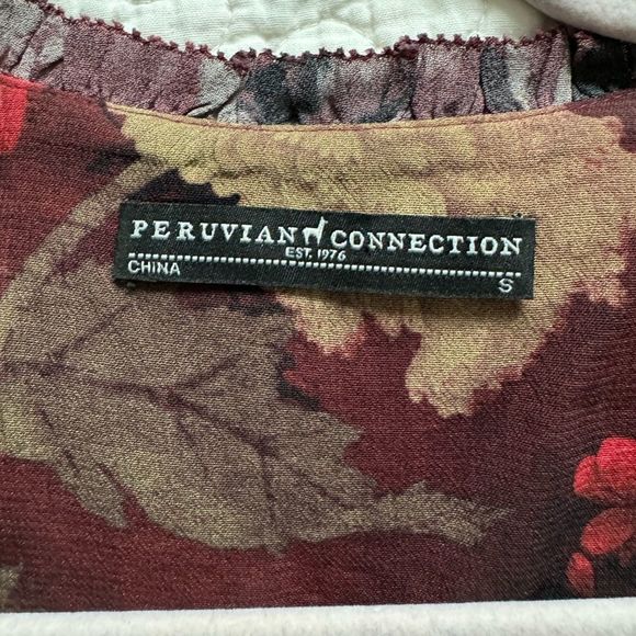 NWOT Peruvian Connection Maxi women’s multicolor dress Small long sleeve - Picture 3 of 16